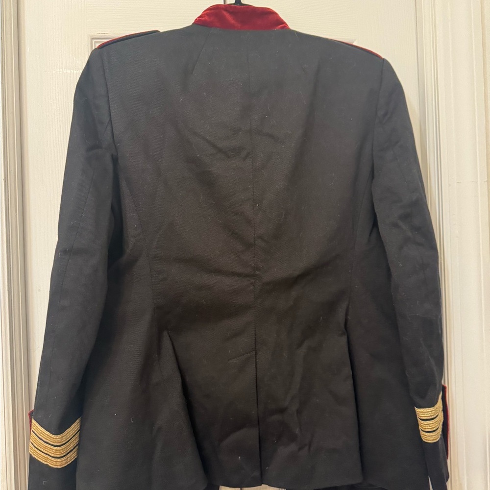Ralph Lauren Black Military Jacket with Red and Gold Accents - Picture 3 of 3